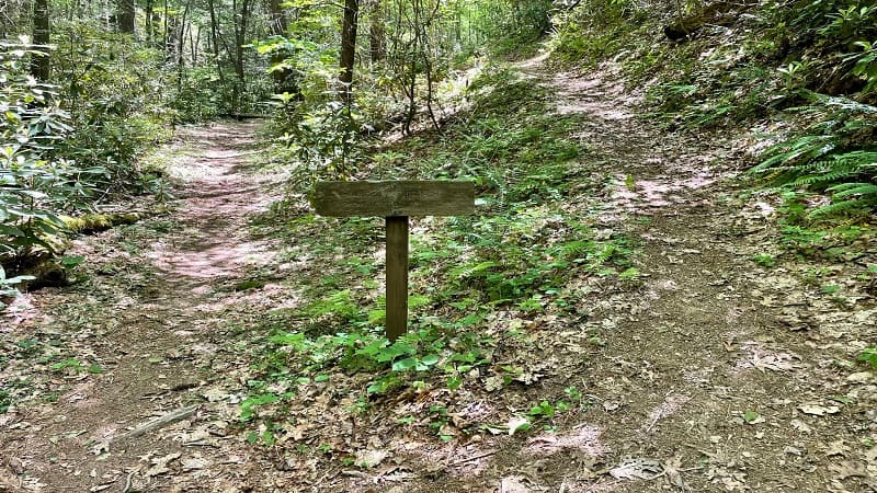 Dickey Knob Trail Hiker Sign