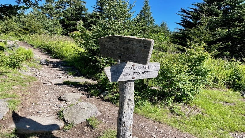 Mount Rogers Trail Sign