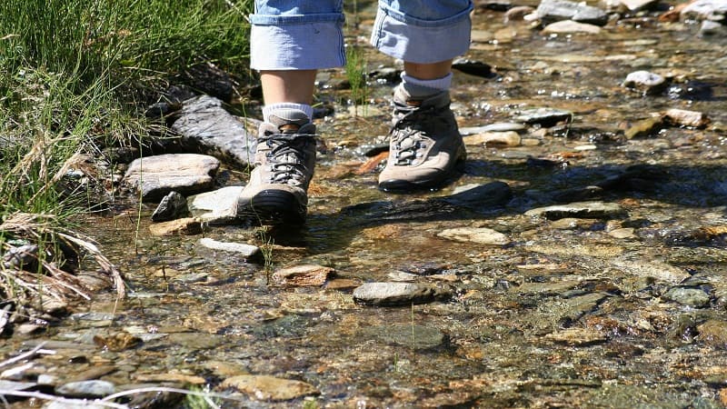 Hiking in Jeans