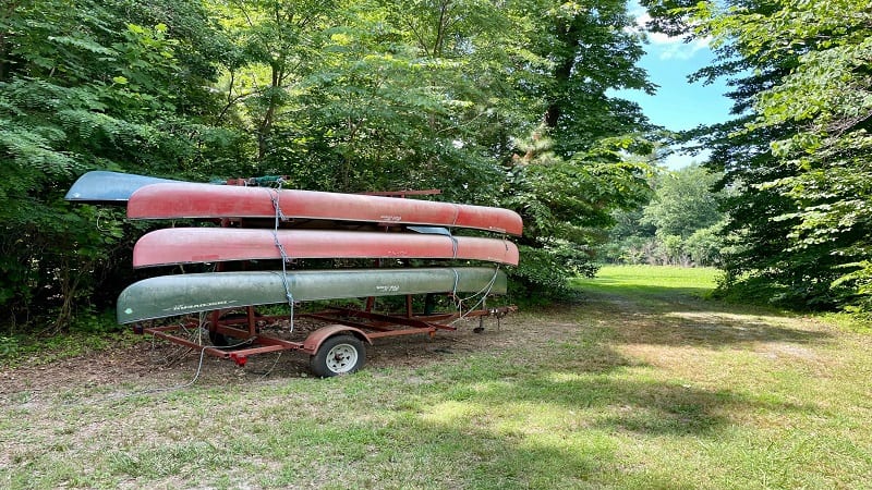 Canoes at Chippokes State Park