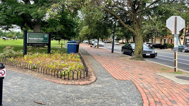 Founders Park in Old Town Alexandria