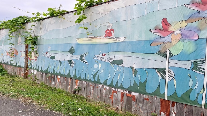 Mural on Mount Vernon Trail