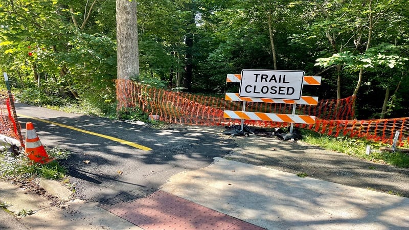 Trail Closed Sign