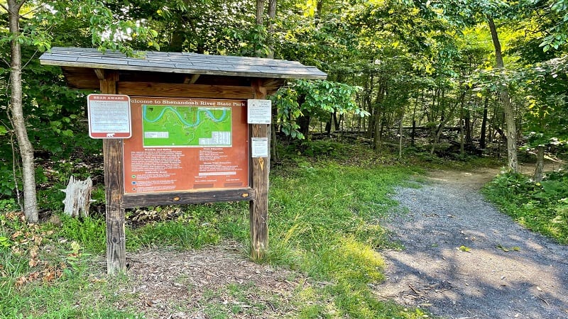 Trail Map at Shenandoah River State Park