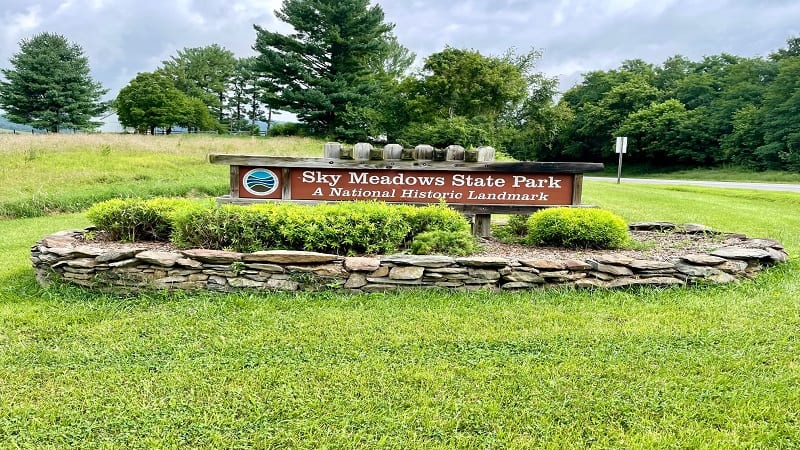 Sky Meadows State Park | Entrance Sign