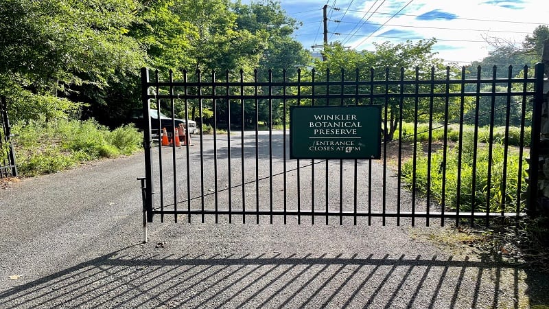 Winkler Botanical Preserve Entrance Gate