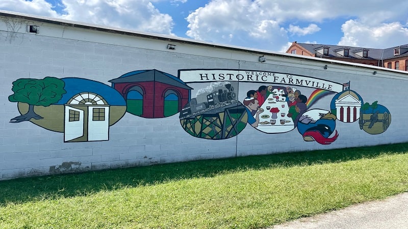 Mural in Farmville, Virginia