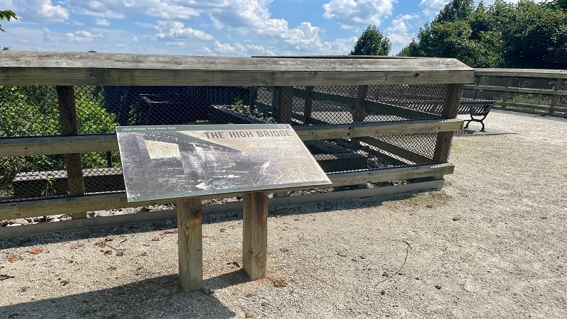 Historic Placard on High Bridge