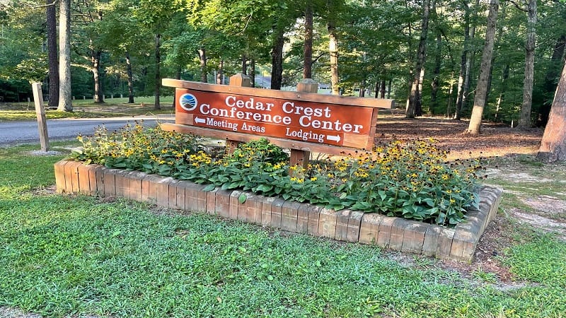 Cedar Crest Conference Center Sign