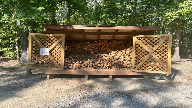 Firewood at Twin Lakes State Park