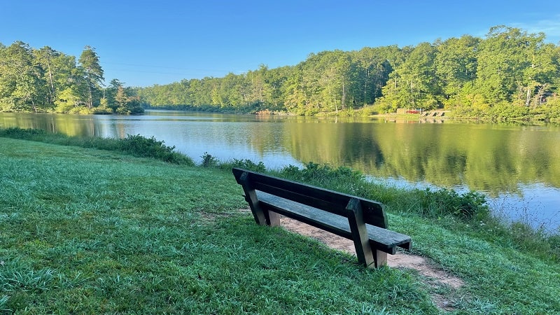 Bench on Prince Edward Lake