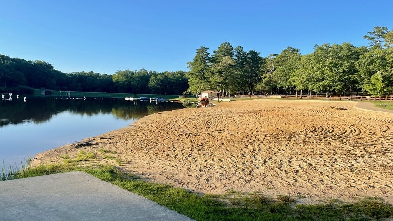 Swimming Beach on Goodwin Lake at Twin Lakes State Park