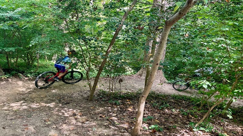 Mountain Bikes on Forest Hill Park Trail