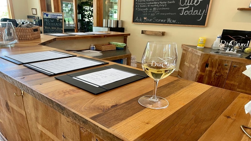 Ducard Vineyards, a Glass of Wine