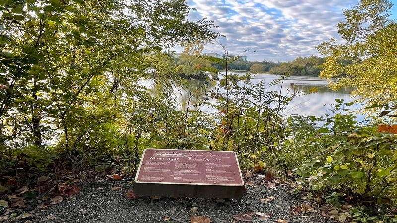 Educational Placard on the James River