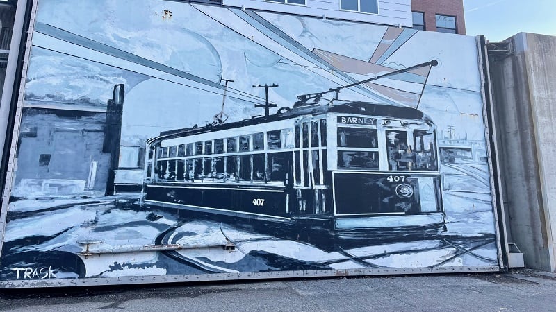 Streetcar Mural in Richmond, Virginia