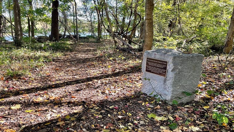 Louise Burke Monument at Pony Pasture Rapids Park