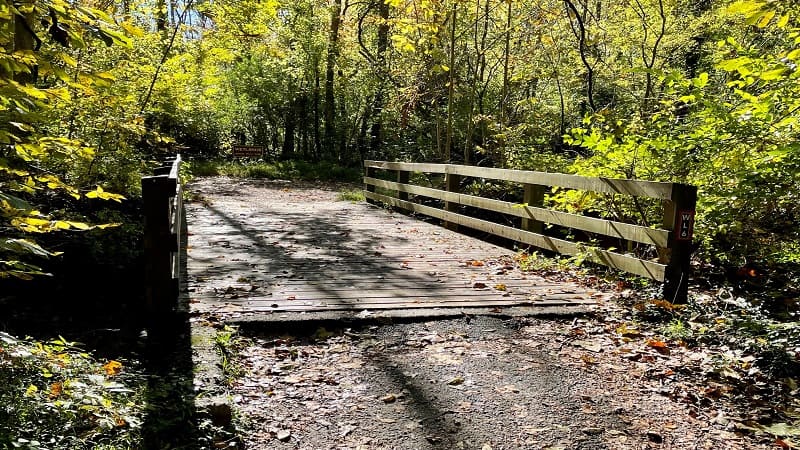 Wooden Bridge to the Wetlands Area of Pony Pasture Rapids Park