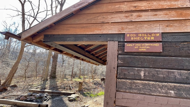Rod Hollow Shelter in Bluemont, Virginia