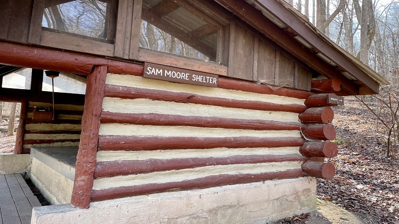 Sam Moore Shelter in Bluemont, Virginia