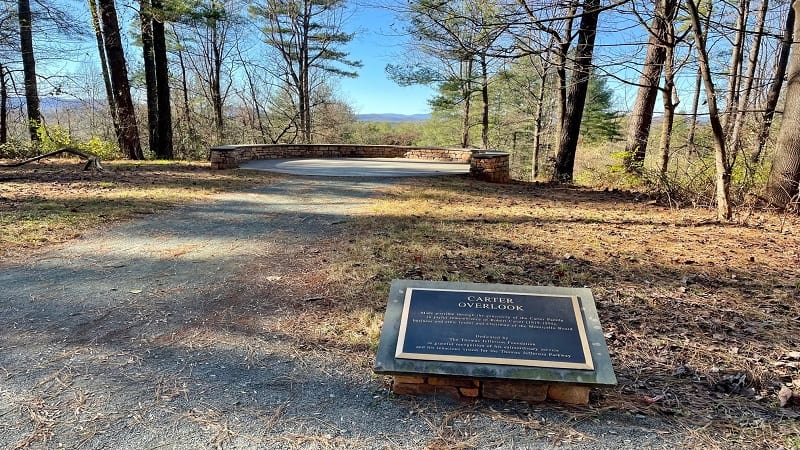 Carter Overlook Plaque