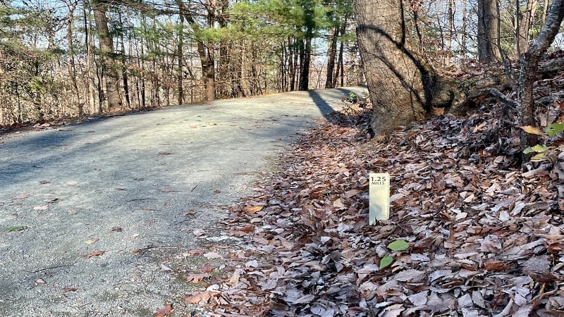 Saunders-Monticello Trail Marker