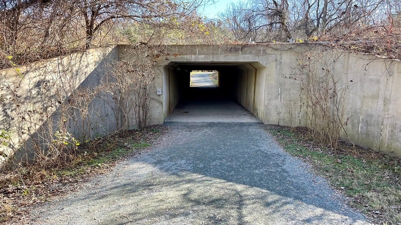 Tunnel at Kemper Park in Charlottesville, Virginia