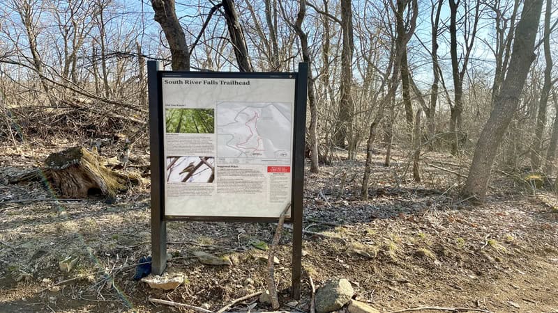 South River Falls Trailhead at Shenandoah National Park