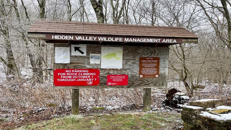 Trail Kiosk for Hidden Valley WMA