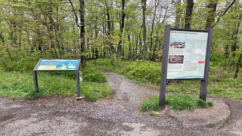 Trailhead for Furnace Mountain Hike