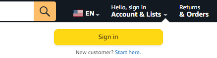 Step Two: Sign in to Amazon.com