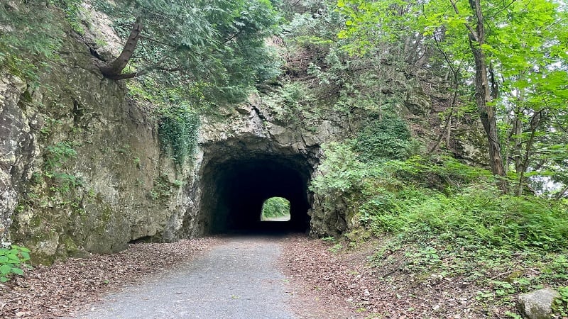 Railroad Tunnel at New River Trail State Park in Virginia