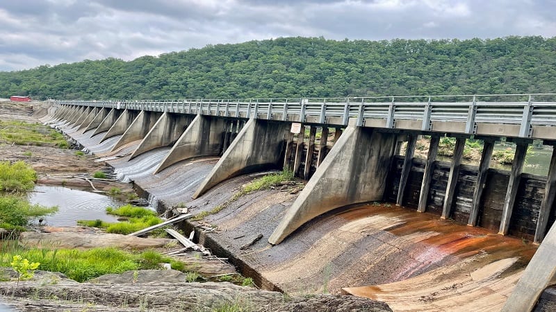 Buck Dam at New River Trail State Park in Virginia