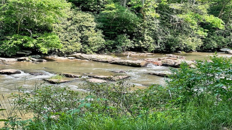 Chestnut Creek at New River Trail State Park in Virginia