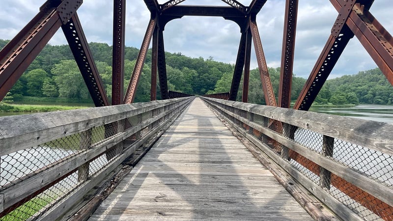 Fries Junction Bridge at New River Trail State Park in Virginia