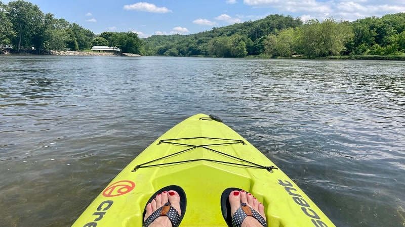 Kayaking on the New River in Fries, Virginia