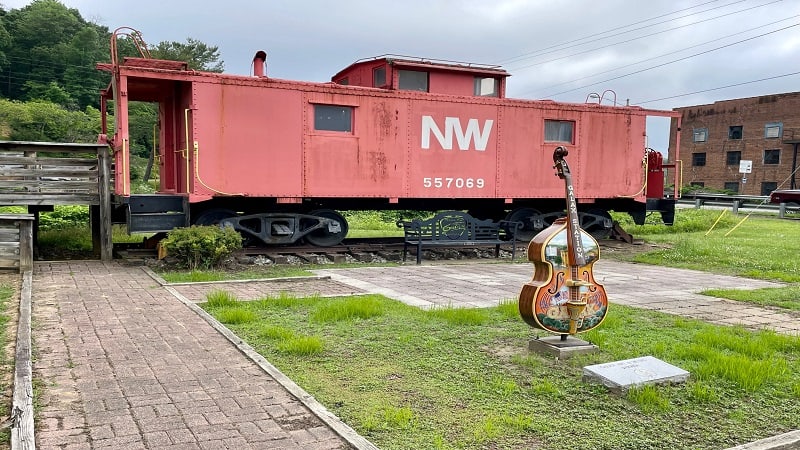 Train Caboose in Galax on New River Trail