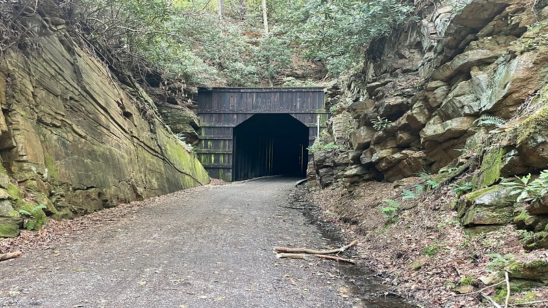 Railroad Tunnel at New River Trail State Park in Virginia