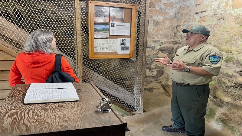 Ranger at Shot Tower in Virginia