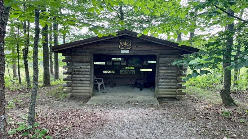 Observation Blind at Pandapas Pond Day Use Area in Virginia