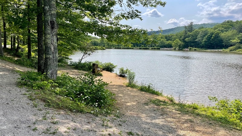 Views Across Pandapas Pond in Montgomery County, Virginia