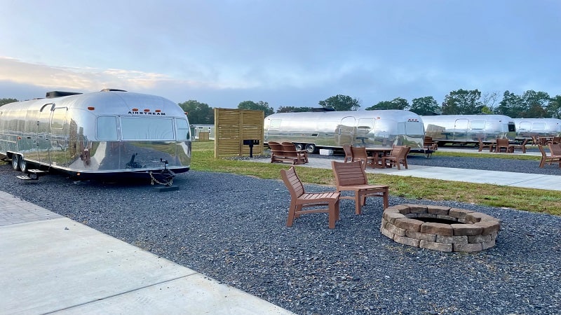 Airstream Trailers at Luray RV Resort