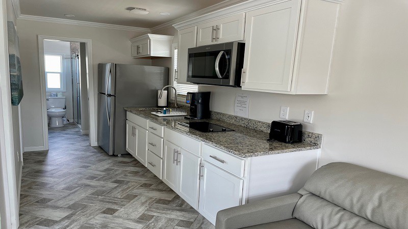 Inside of a cottage at Luray RV Resort