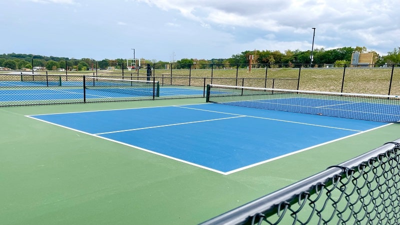 Pickleball courts at Luray RV Resort