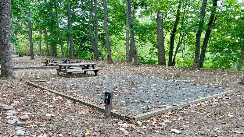 Tent sites at Luray RV Resort