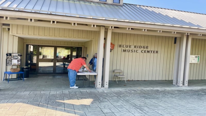 Exterior of Blue Ridge Music Center in Galax, Virginia