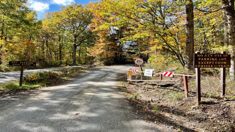 Fee Area Sign for OHV Users at Edinburg Gap