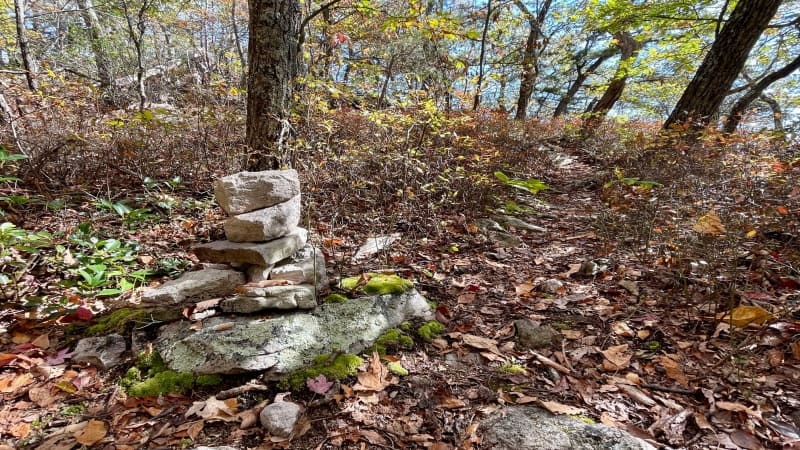 Rock Cairn Marking the Spur Trail