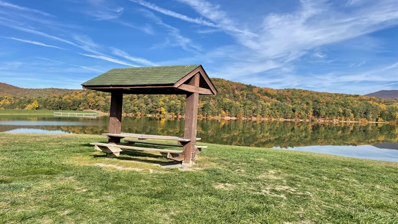 Picnic Table on Lake Arrowhead