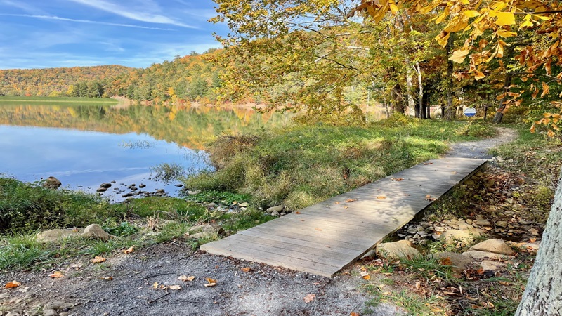 Wooden Bridge on Lake Arrowhead Trail